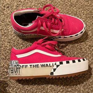 Vans pink Platform Sneakers